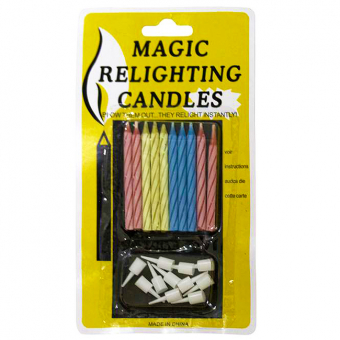 Купить Набор свечей самовозгорающихся 5,8 см. 10 шт/уп. оптом